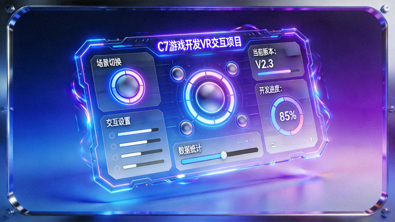 C7游戏开发VR交互项目空间UI设计案例展示图