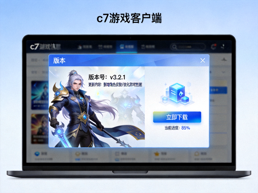 c7游戏下载版本信息与客户端界面展示场景图